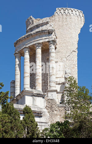 Trophée des Alpes, La Turbie, Cote d'Azur, nel sud della Francia Foto Stock