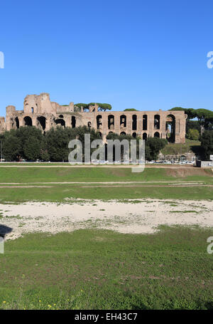 L'Italia. Roma. Circo Massimo e il Colle Palatino. Foto Stock