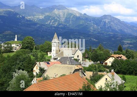 Francia, Hautes Alpes, Champsaur Valley, Laye, Col Fayard Foto Stock