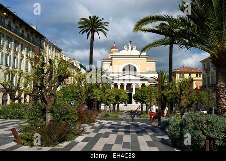 Francia, Alpes Maritimes, Nizza, la Promenade du Paillon, Notre-Dame-des-Grazie (Madonna della Grazia) Chiesa, noto anche come chiesa del voto Foto Stock