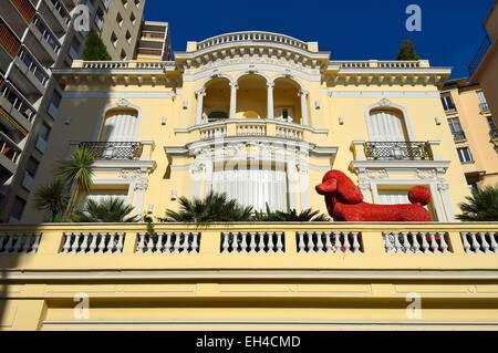 Principato di Monaco, Monaco, Quartiere Moneghetti, Villa Bon Accord di stile Belle Epoque a 26 boulevard de la Belgique Foto Stock