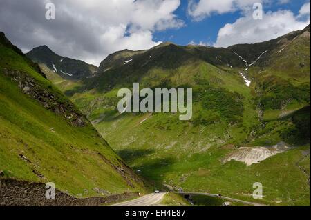 La Romania, Valacchia, Muntenia, Arges County, Monti Fagaras lungo la strada Transfagarasan nei Carpazi Meridionali Foto Stock