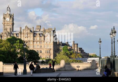 Regno Unito, Scozia, Edimburgo, classificato come patrimonio mondiale dall UNESCO, downtown Foto Stock