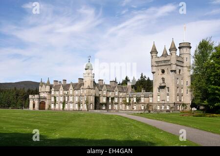 Regno Unito, Scozia, Aberdeenshire, Ballater, Castello di Balmoral Estates, castello di Balmoral nel Parco Nazionale di Cairgorns Foto Stock