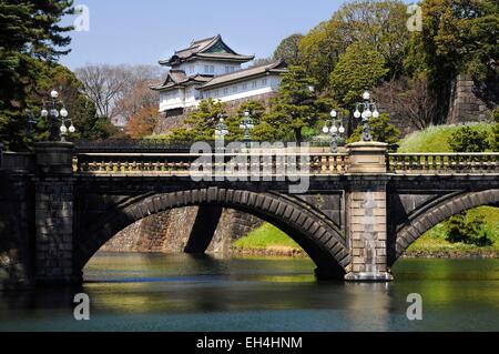 Giappone, Honshu, Kanto, Tokyo, il Tokyo Imperial Palace Foto Stock