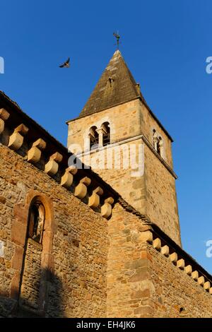 Francia, Saône et Loire, Milly Lamartine, la chiesa Foto Stock