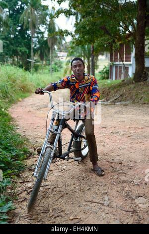 Il Gabon, Moyen-Ogooue Provincia, Lambarene, Albert Schweitzer Hospital, Paziente di AIDS Foto Stock