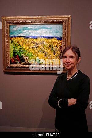 Francia, Parigi, il Museo d' Orsay, mostra di Van Gogh e Antonin Artaud masterworks, commisioner la signora Isabelle Cahn, campi di grano Mirtillo, 1890 Foto Stock