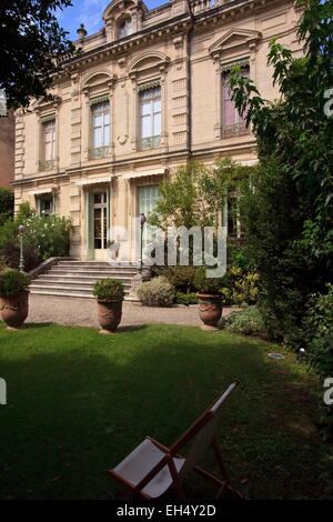 Francia, Vaucluse, Avignone, nei giardini del Museo Louis Vouland : che presenta una bella collezione di arti decorative, sono stati tenuti in vari concerti privati Foto Stock