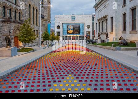 Canada Quebec, Montreal, il Museo delle Belle Arti, Le Jardin des sculptures avenue du Musee Foto Stock