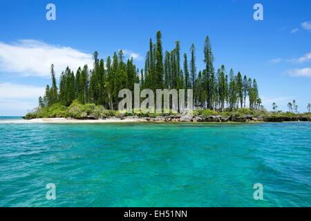 Francia, Nuova Caledonia, Isola dei Pini, Uni Bay Lagoon elencati come patrimonio mondiale dall' UNESCO Foto Stock