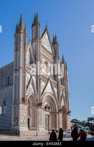 Il magnifico Duomo di Orvieto Foto Stock