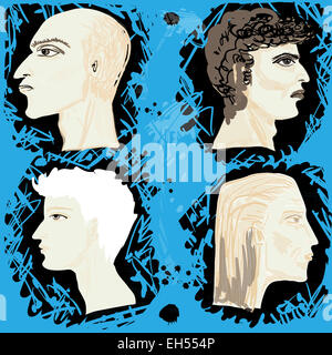 Serie di modelli senza giunture. Foto Stock