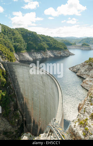 Gordon Dam, Tasmania, Australia Foto Stock