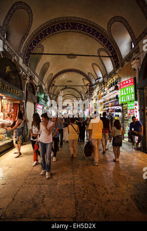 Istanbul, Turchia Grand Bazaar e mercato interno Foto Stock