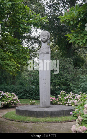 Il Congo pionieri monumento coloniale (monumento aux Pionniers Coloniaux d'Ixelles) a Bruxelles, in Belgio. Foto Stock