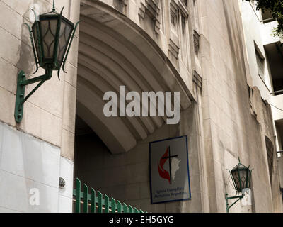 Argentina Buenos Aires Almagro, Avenida Rivadiva, Chiesa Metodista di ingresso Foto Stock