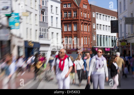 Lensbaby immagine di Grafton Street a Dublino Foto Stock