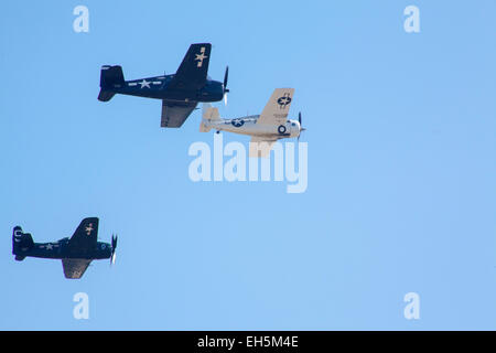 3 La Seconda Guerra Mondiale la Marina aerei al 2011 Ali sopra Camarillo Air Show in Camarillo California Foto Stock