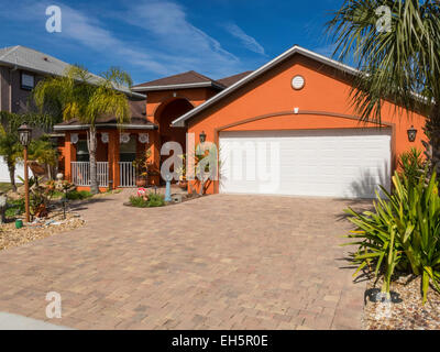 Dipinto luminosamente House, Florida, Stati Uniti d'America Foto Stock