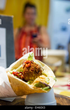 Falafel Wrap Foto Stock