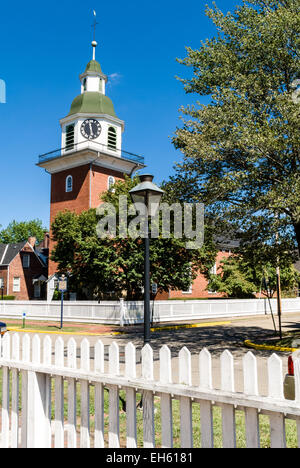 Chiesa luterana di San Giovanni, l armonia della società la Chiesa, Old Economy Village, Ambridge, Pennsylvania Foto Stock