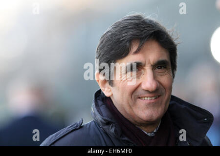 Udine, Italia. 8 Marzo, 2015. Urbano Cairo Torino il Presidente durante il campionato italiano di una partita di calcio tra Udinese e Torino domenica 08 marzo 2015 in Friuli Stadium. Credito: Andrea Spinelli/Alamy Live News Foto Stock