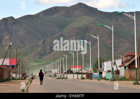 Villaggio Mörön, Main Street Foto Stock