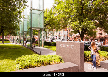 New England Holocaust Memorial, Boston, Massachusetts, STATI UNITI D'AMERICA Foto Stock