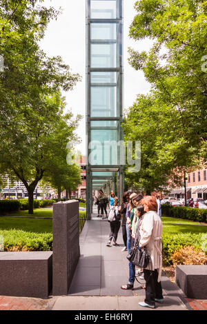 New England Holocaust Memorial, Boston, Massachusetts, STATI UNITI D'AMERICA Foto Stock