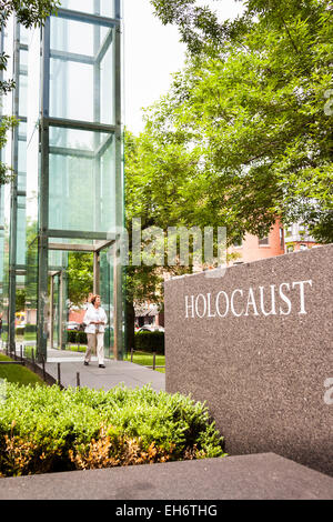 New England Holocaust Memorial, Boston, Massachusetts, STATI UNITI D'AMERICA Foto Stock