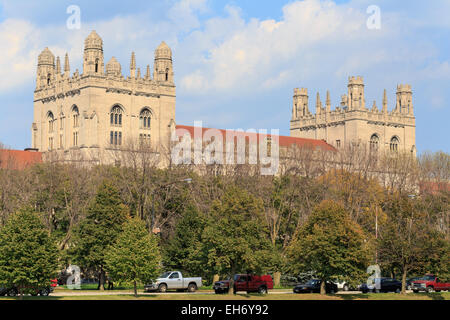 Impressioni dal campus della University of Chicago a Chicago, IL, Stati Uniti d'America nel settembre 2014. Foto Stock