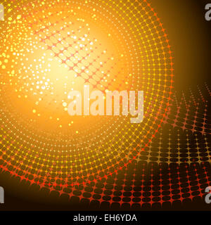 Un vettore sfondo astratto di spazio luminoso con geometriche colorato motivo a griglia Foto Stock