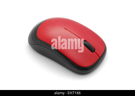 Il computer wireless mouse su bianco Foto Stock