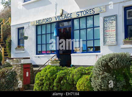 Negozio di paese in Helford, Cornwall, England Regno Unito Foto Stock