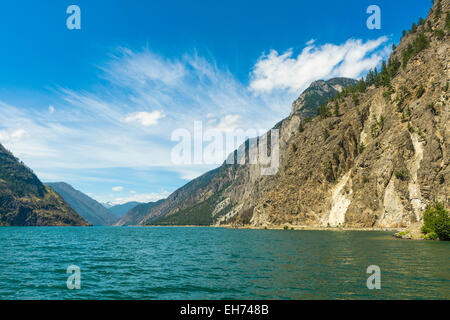 Seton Lago, Seton Lago serbatoio Recreation Area, Duffey Lake Road (Superstrada 99) nei pressi di Lillooet, BC, Canada Foto Stock