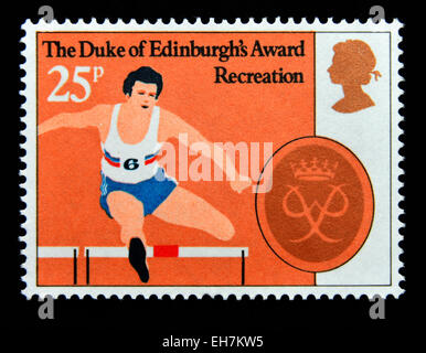Francobollo. La Gran Bretagna. La regina Elisabetta II. 1981. 25th.Anniversario del Duca di Edimburgo di regime di premio. La ricreazione. 25p. Foto Stock