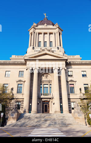 Manitoba Legislative Building in Winnipeg, Manitoba, Canada Foto Stock