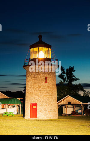 Falso Duck Island Lighthouse in Milford, Ontario, Canada Foto Stock