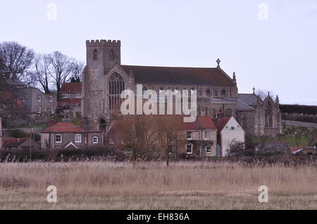 Chiesa di St Margaret Cley-next-mare, Norfolk, Inghilterra Foto Stock