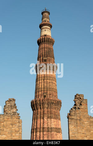 Qutb Minar, Delhi, India Foto Stock