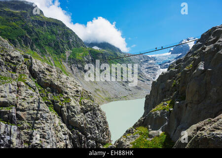 Triftbruke (Trift ponte), il Cantone di Berna, Svizzera, Europa Foto Stock