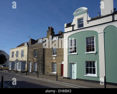 Case sul High Street, Penzance, Kent, Regno Unito. Foto Stock