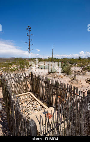 Recintato GRAVE Boot Hill Cimitero lapide COCHISE COUNTY ARIZONA USA Foto Stock