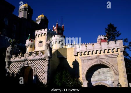Portogallo, Sintra, Palàcio Nacional da pena Foto Stock