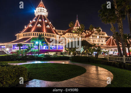 Hotel del Coronado su Coronado Island nella baia di san diego Foto Stock