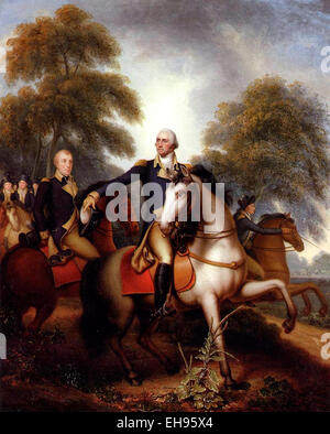 General George Washington prima di Yorktown Rembrandt Peale 1823 Foto Stock