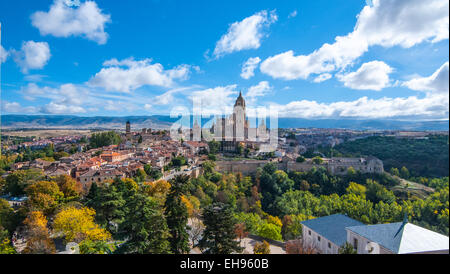 Viste di Segovia da Alcazar Foto Stock