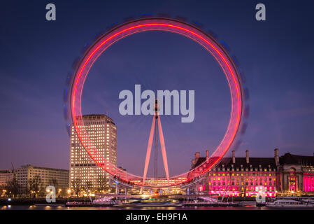 London Eye, Londra Foto Stock