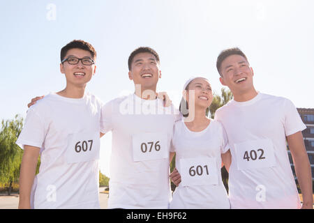 Maratona di incontrare Foto Stock